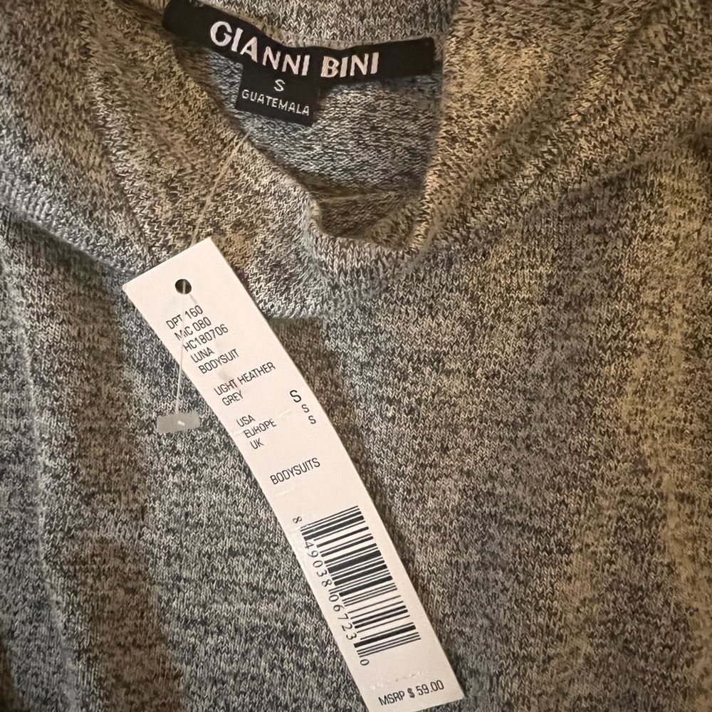 GIANNI BINI MOCK NECK BODYSUIT NWT - Picture 4 of 6